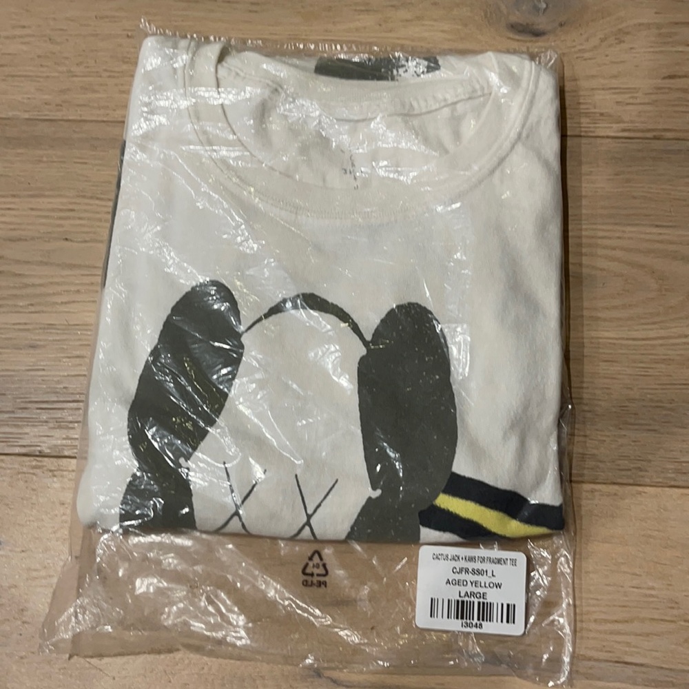 Cactus Jack x Kaws For Fragment T Shirt Sz Large